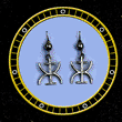Be Still Symbol Sterling Silver Earrings